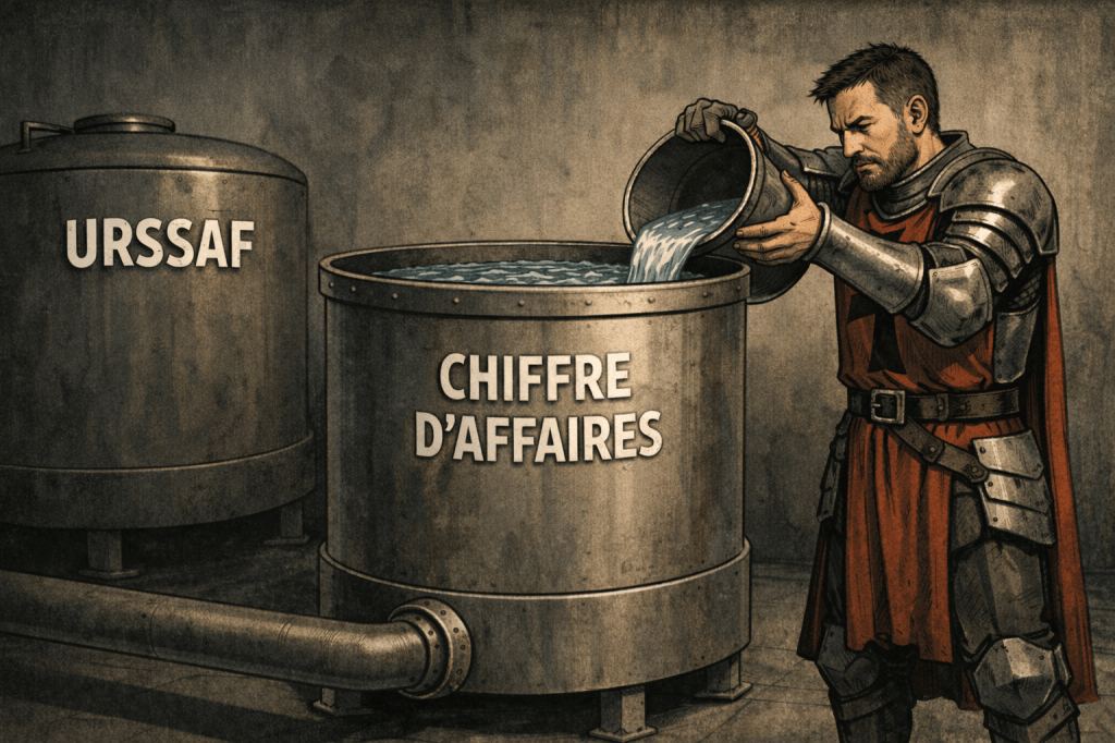 Un entrepreneur remplit son chiffre d'affaire, mais l'URSSAF le ponctionne de plus en plus.